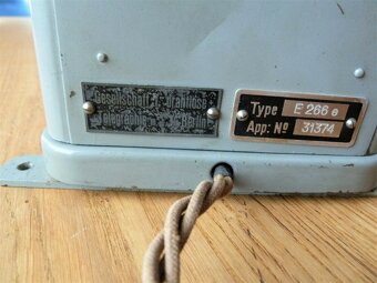 Přijímač Telefunken E266 Audion 1920, velmi vzácný. Nepoškoz - 3