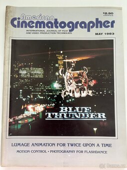 Set vintage filmového časopisu Cinematographer z osmdesátek - 3