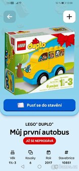 Dvě sady Lego Duplo autobus 10851 a závodní auto 10861 - 3