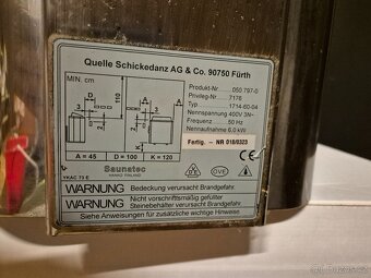 Finska saunová 6kw kamna - 3