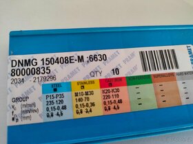 DNMG 150408E-M,6630 PRAMET - 3