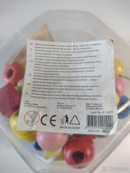 Dřevěné navlékací korálky - 3