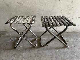 vojenské skládací židle +stůl - 3