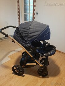 Prodám dětský kočárek Laret Imperial blue - 3