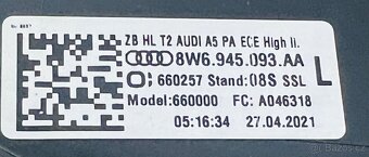 Audi RS5 S5 A5 8W6 zadní světlo - 3