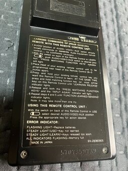 ONKYO RC-AV1M programovatelný dálkový ovladač rok 1987 - 3