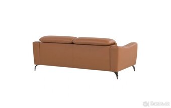 Kožená pohovka – jako nová, moderní design, 203 cm –pod 5000 - 3
