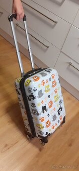 dětský cestovní kufr na kolečkách motiv kočky 55cm - 3