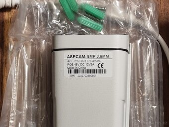 8MP venkovní IP kamera ASECAM POE H.265 Onvif Metal Bullet - 3