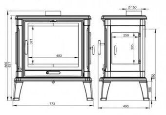 Litinová krbová kamna Toria - 3
