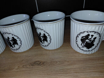 Retro hrnky Rokoko 5ks - 3