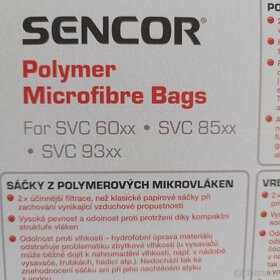 Prodám sáčky do vysavače Sencor - 3