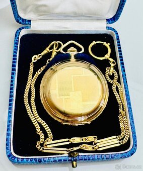 PÁNSKÉ ART DECO KAPESNÍ HODINKY ESTA - FULL SET - FUNKČNÍ - 3