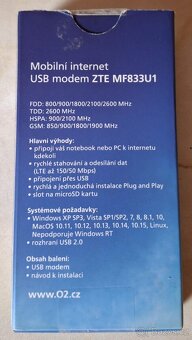 Mobilní síťový modem USB ZTE MF833U1 - 3