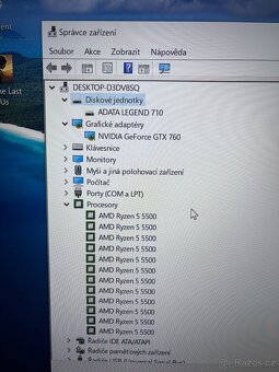 Herní PC- Ryzen 5 5500 3,60Ghz/RAM 16GB DDR4/RX 460 4GB/SSD - 3