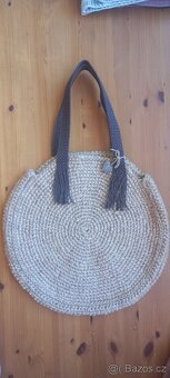 Originální kabelka z juty - ruční príce - 3