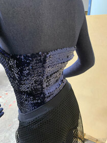 dámské oblečení - Top z flitru / kraťasi vel 38 / M - 3