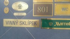 Mosazné cedulky - 3