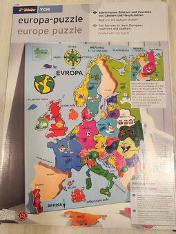 Evropa - puzzle, dřevěné - 3