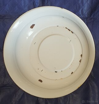 Starý smaltovaný lavor 50 cm - 3