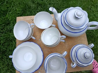 Sada Czechoslovakia modry porcelan - 3