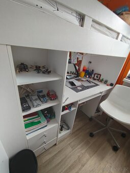 Vyvýšená postel s úložným prostorem - 3