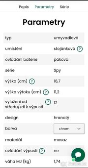 Vodovodní baterie Sapho - 3