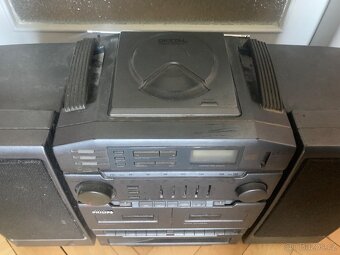 Velká retro hifi věž Philips - funkční rádio a magnetofon - 3