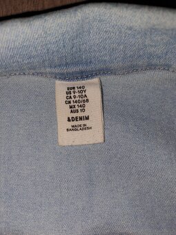 Dívčí džínová bunda DENIM vel. 9-10 let TOP STAV - 3