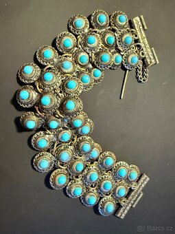 Vintage berberský náramek, Maghreb - 3