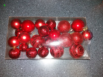 Vánoční stromek umělý + stojan, vánoční baňkky a jiné - 3