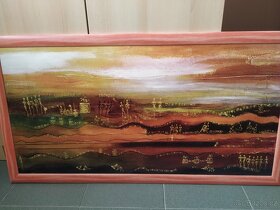 Velký moderní obraz-starý Egypt, 107x57 cm - 3