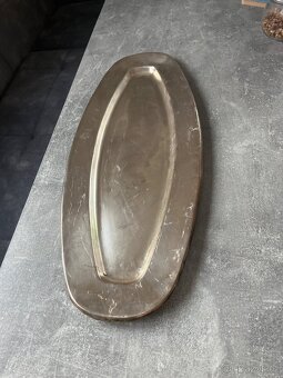 Starožitný servírovací tác Alpaka - 3