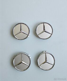 Středové krytky kol Mercedes, 75 mm - 3