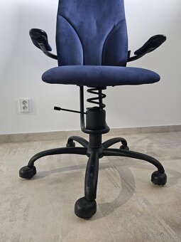 Zdravotní židle Spinalis Navigator - modrá - 3