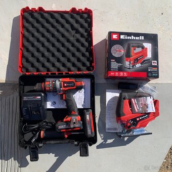 Aku set Einhell 18V – vrtačka + pila + 2xaku + nabíječka - 3