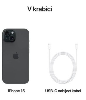 NOVÝ iPhone 15 128GB černý - 3