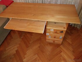 Psací stůl - borovice masiv - 3