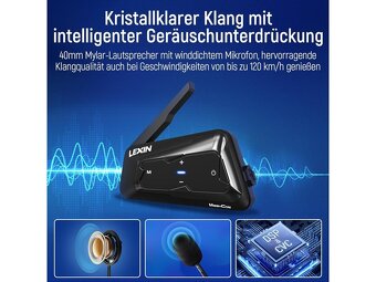 2x sada Intercomů Lexin LX Meshcom - 3