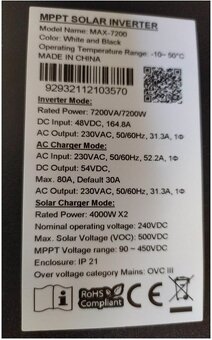 Měnič Axpert MAX 7200 - 3