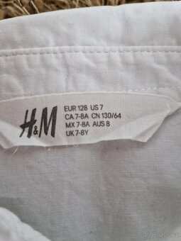 Košile, kalhoty H&M vel. 128 - 3