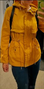 Hořčicově žlutá parka přechodová jaro/podzim - 3