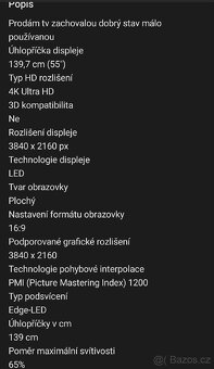 Televize LG 55" 139cm - 3