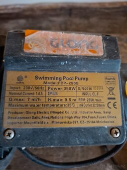 Elektrická čerpadlo  k bazénové filtraci - 3