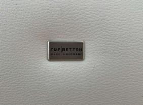 Bílá pravá kůže "Ruf - Betten" postel s úložným prostore - 3