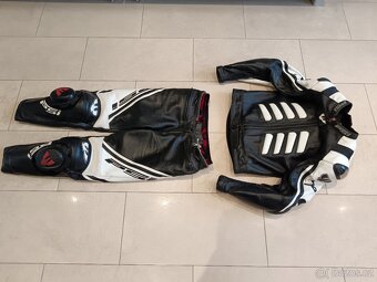 Psí Hubík Cobra-Pánská kožená moto kombinéza, dvoudílná - 3