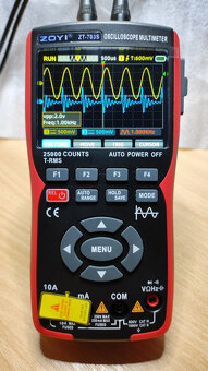 Osciloskop/multimetr/generátor ZOYI ZT-703S 50MHz 3v1 NOVÝ - 3