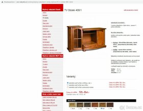 Prodám rustikální televizní stolek z masivu - 3