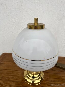 Stolní lampa sklo-zlatá - 3