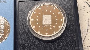 Pametni stribrna mince Vstup CR do EU 200Kc - 3